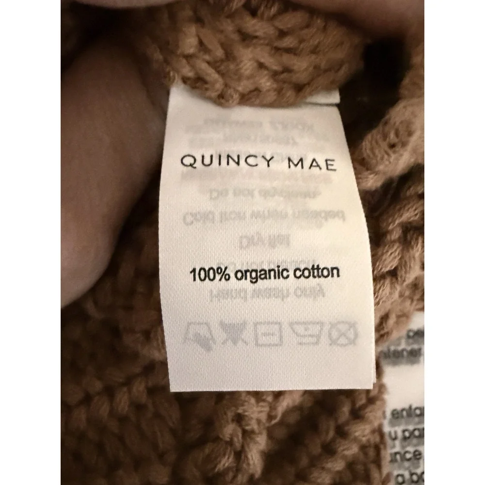 Quincy Mae Baby Jumpsuit Organic Cotton Chunky Knit Button Romper 12-18m New